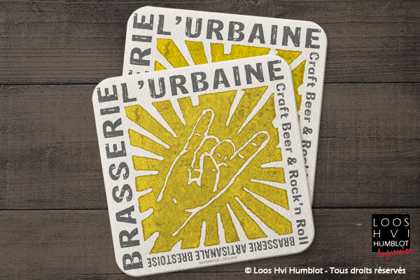 Impression sous bock personnalise Brasserie L'urbaine