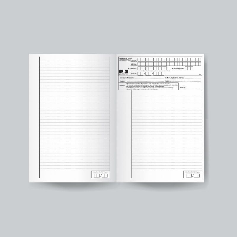 Blank book or magazine template mockup vector